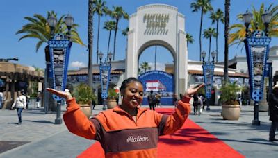 Quinta Brunson Plays Hooky To Visit Universal Studios Hollywood