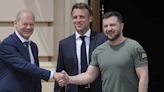 Reunido con Macron y Scholz, Zelensky les pidió aviones de combate