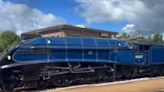 Historic steam train Sir Nigel Gresley pulls into Exeter St David's on tour of English Riviera