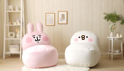 超呆萌「卡娜赫拉」粉紅兔兔和P助沙發椅 療癒預購熱銷中