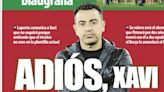 Xavi, protagonista indiscutible de las portadas deportivas