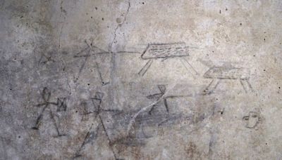 Pompeii stick figure drawings show children watched gladiator fights ‘to the death’