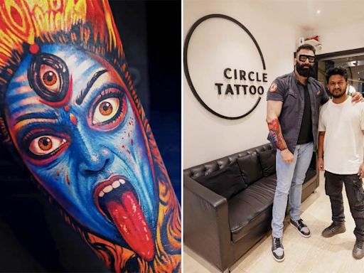 Nikitin Dheer’s Kali tattoo is powerful and fierce