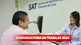 ¿Eres bachiller o titulado? SAT abre convocatoria de trabajo en Lima con sueldos de hasta S/4.500