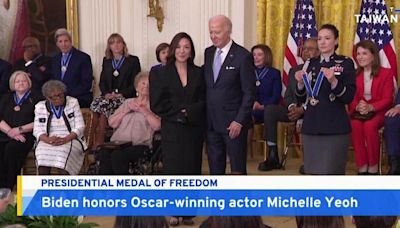 Biden Awards Presidential Medal of Freedom to Michelle Yeoh - TaiwanPlus News