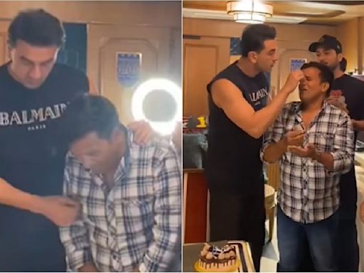 Watch: Ranbir Kapoor celebrates spot boy's birthday on Love and War set