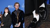 Billie Eilish Goes Preppy in Black Leather Loafers at the Palm Springs Film Awards With Brother Finneas