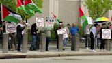Small group protests war, supports Palestine in Youngstown