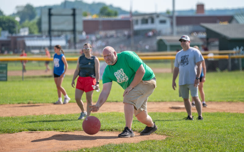 Kickin’ It With Cops: Officers compete alongside students in friendly kickball game