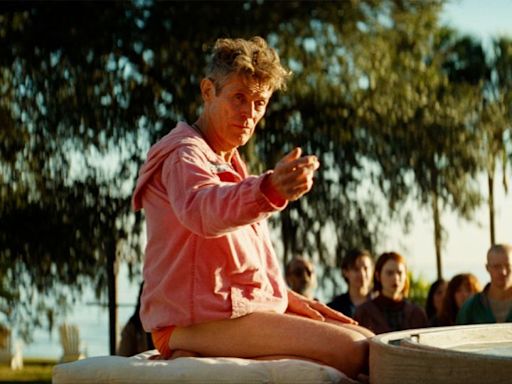 Playing a sex cult leader, Willem Dafoe dons a pair of bright orange Speedos in ‘Kinds of Kindness’