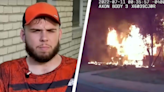 Pizza delivery man runs into burning house and saves four kids as police captured moment on bodycam
