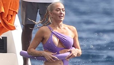 Erika Jayne looks stress-free with Kyle Richards in St. Lucia