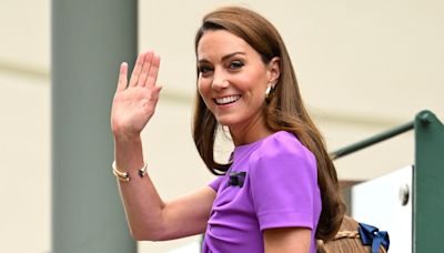 Radiante, Kate Middleton reaparece en Wimbledon junto a la princesa Charlotte