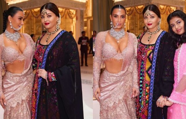 Kim Kardashian can't take her eyes off Aishwarya Rai Bachchan in viral photos from Anant Ambani's wedding; Seen yet?