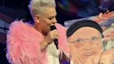 Kilkenny teen in shock as singer Pink shows off his artwork on stage during Dublin gig
