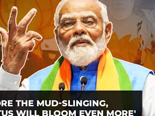 'More the mud-slinging, lotus will bloom even more': Modi on 'Hindu-Muslim' accusation