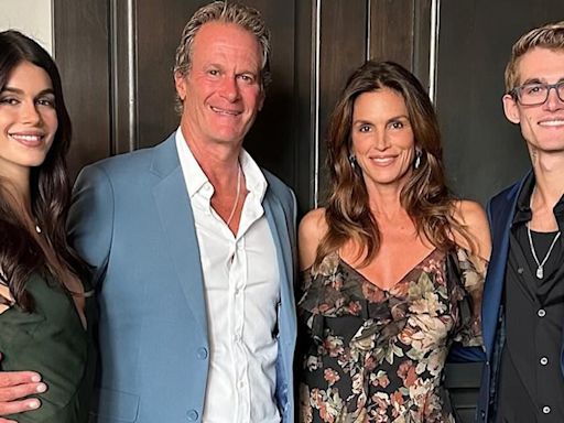 Cindy Crawford and family get 'all dressed up' for a wedding