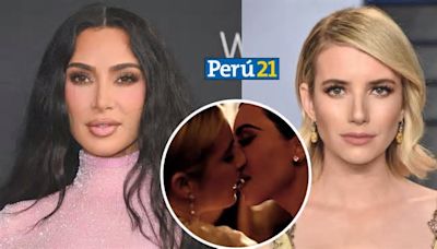 Kim Kardashian y Emma Roberts protagonizan un sorprendente beso en ‘American Horror Story: Delicate’