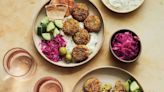 What's for dinner? Homemade falafel bowls with overnight soaked chickpeas