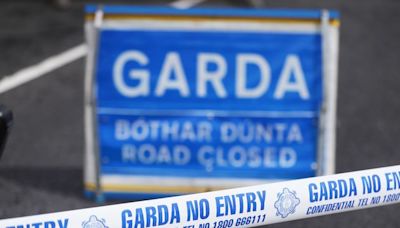 Emergency services at the scene of a serious crash in Carlow