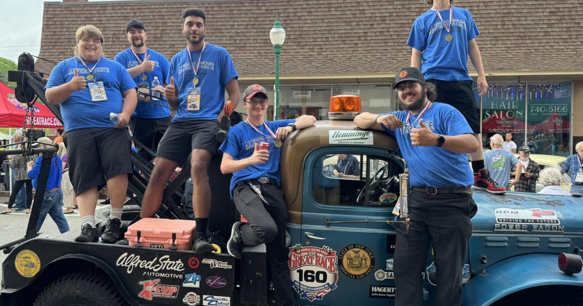 Alfred State team completes The Great Race in '53 Dodge Power Wagon