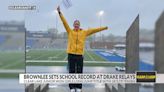 Reese Brownlee sets Clear Lake Lions long jump record at Drake Relays