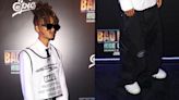 Jaden Smith Models His New Balance x MSFTSrep Sneakers at ‘Bad Boys: Ride or Die’ Afterparty