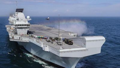 HMS Queen Elizabeth to exchange iconic gun salute off the Island