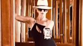 Catherine Zeta-Jones puts on leggy display as she wows in plunging bikini