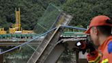 Death toll from bridge collapse in China's Shaanxi province raised to 38. Two dozen still missing