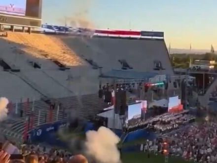 Video | Estados Unidos: fuegos artificiales impactaron sobre el público de un estadio y hay seis heridos