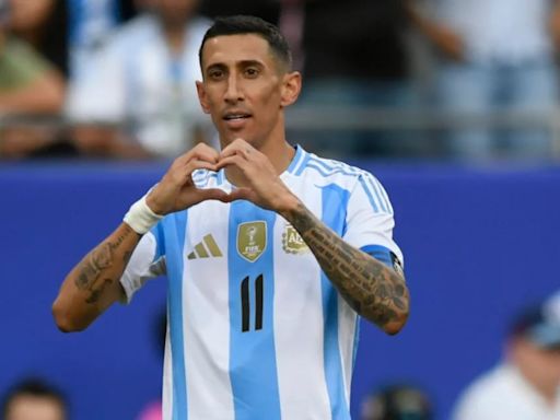 Ángel Di María se quedó en la Selección a disfrutar de las ovaciones