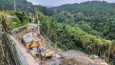 午後大雨+水電管路重修 杉林溪聯外道搶通再延至9月底