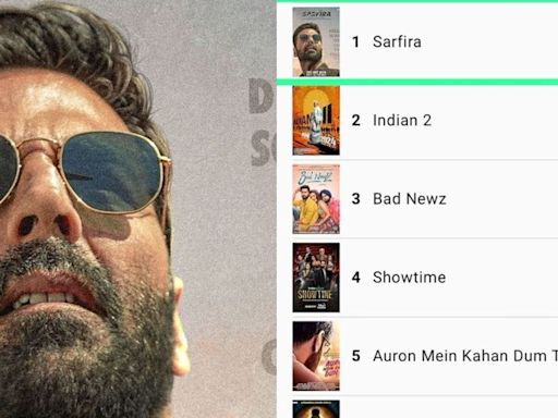 Akshay Kumar's 'Sarifra' beats Kamal Haasan's 'Indian 2' and Vicky Kaushal's 'Bad Newz,' emerges as the most anticipated film on IMDB