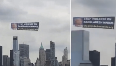 India VS Bangladesh T20: ‘STOP VIOLENCE ON BANGLADESH HINDUS,’ Air Banner Spotted In US Skies Ahead Of Match