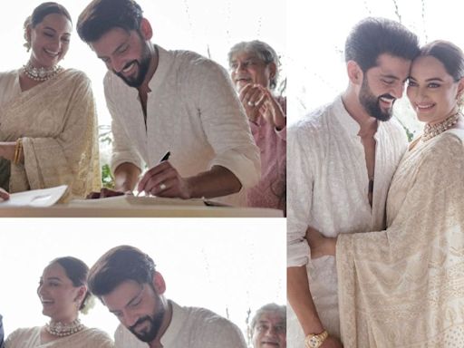 Sonakshi Sinha and Zaheer Iqbal are now married, share wedding pictures as Shatrughan Sinha is all smiles