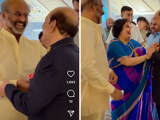 Rajinikanth was spotted at another billionaire wedding after Ambani festivities