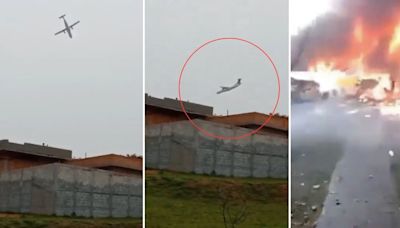 Avión con 62 personas a bordo se estrella en llamas en Sao Paulo - La Tercera