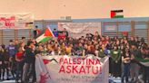 500 estudiantes en 9 centros educativos navarros secundan los encierros pro-Palestina