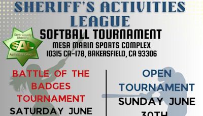 Kern County Sheriff’s Activities League hosting softball tournament