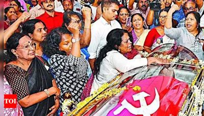 Only Lal Salam, no last rites: MM Lawrence, born a Christian, died a proud communist | Kochi News - Times of India