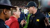 How many college football coaches have left after winning title like Jim Harbaugh did