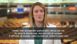 Europee, l'appello di Metsola: Usate il vostro voto