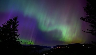 A severe geomagnetic storm could cause colorful auroras over Northern California and Alabama