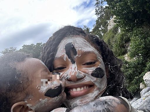 Halle Bailey shows baby son Halo's face for the first time