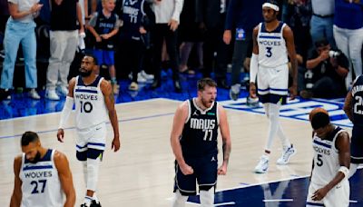 Closers Luka Doncic and Kyrie Irving have Mavs on verge of sweeping Wolves in West finals