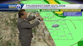 Warmer with storm threat for eastern New Mexico