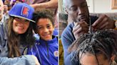 Taye Diggs Says He's 'Channeling Mommy' as He Tries Taking Down Teen Son Walker's Braids