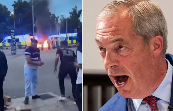 Leeds riots spark furious Nigel Farage warning as mobs drive police from streets