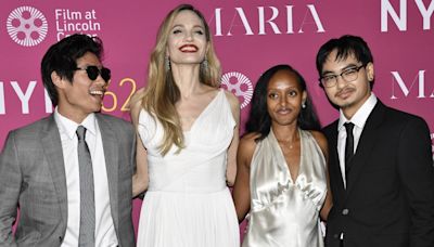 Angelina Jolie brilla en el Festival de Cine de Nueva York junto a sus hijos